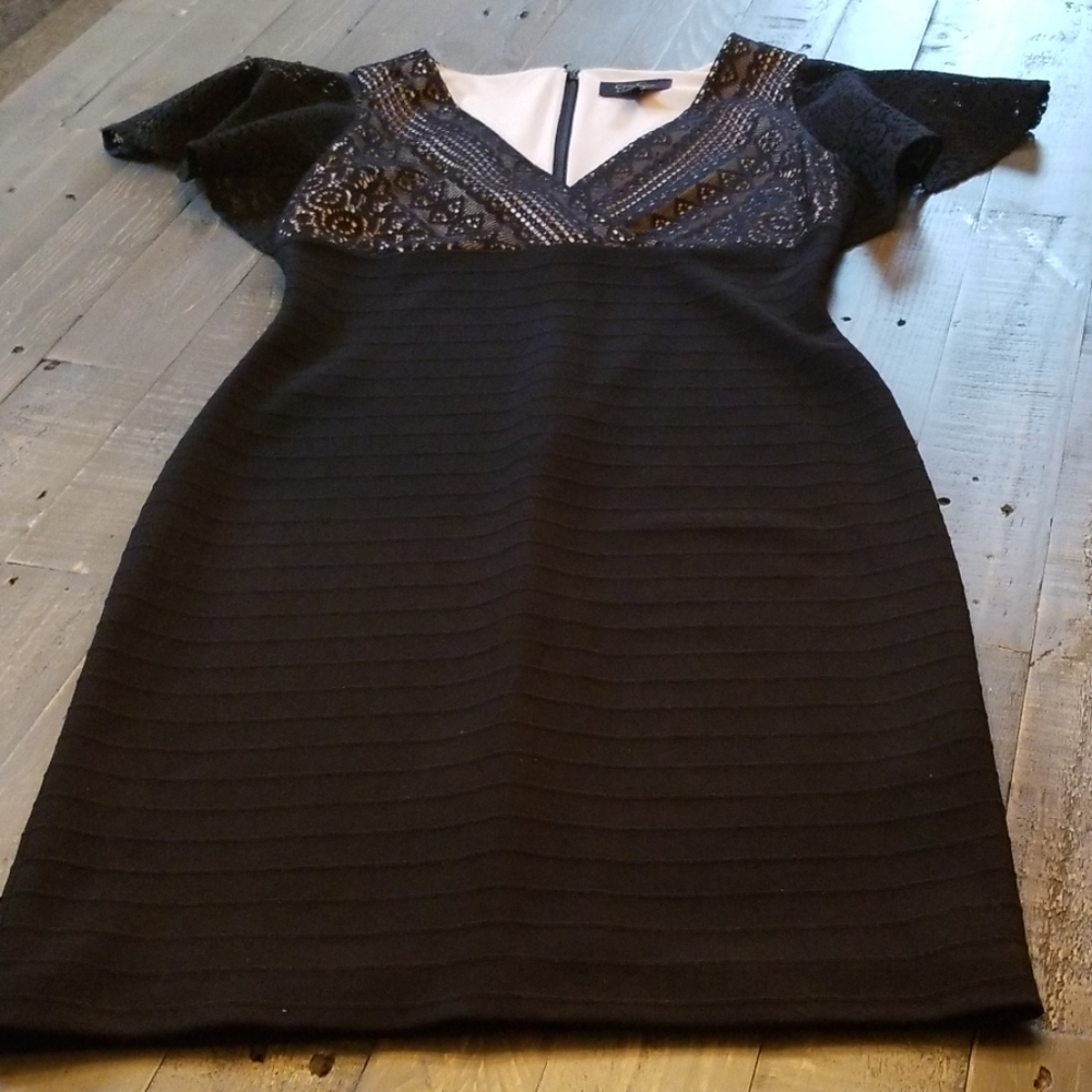 Jessica Simpson Black Lace Dress
